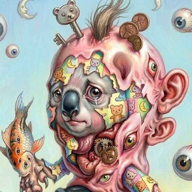 A surreal painting from the era before the guardrails